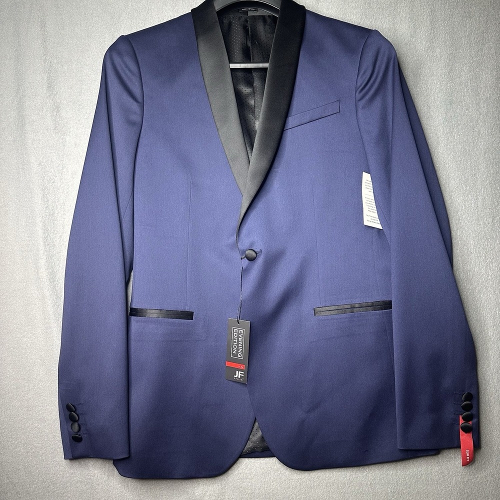 J. Ferrar Slim Fit Navy Shine‎ Evening Edition Tuxedo Jacket 40 LNG $170 retail
